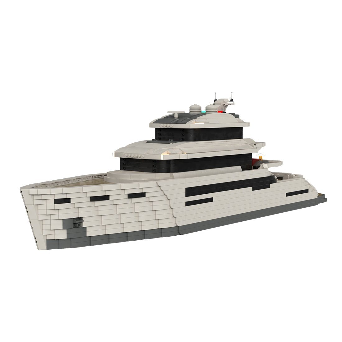 MOC - 157092 Superyacht "LILLY" Klemmbausteine - LesDiy - Klemmbausteine