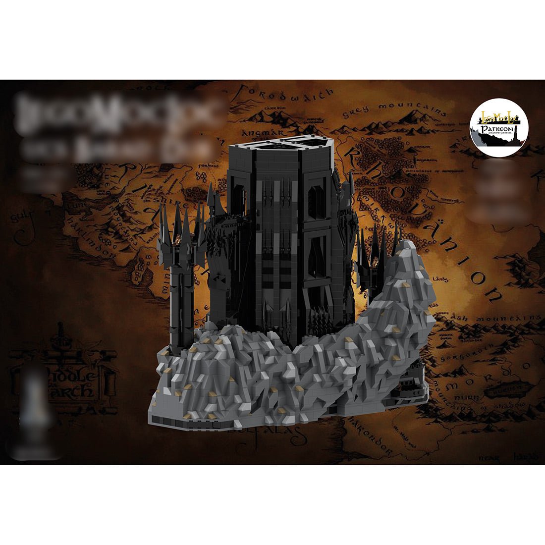 MOC - 157662 UCS Barad - Dur part 4/6 Klemmbausteine - LesDiy - Klemmbausteine