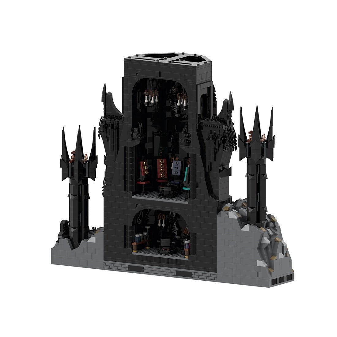 MOC - 157662 UCS Barad - Dur part 4/6 Klemmbausteine - LesDiy - Klemmbausteine