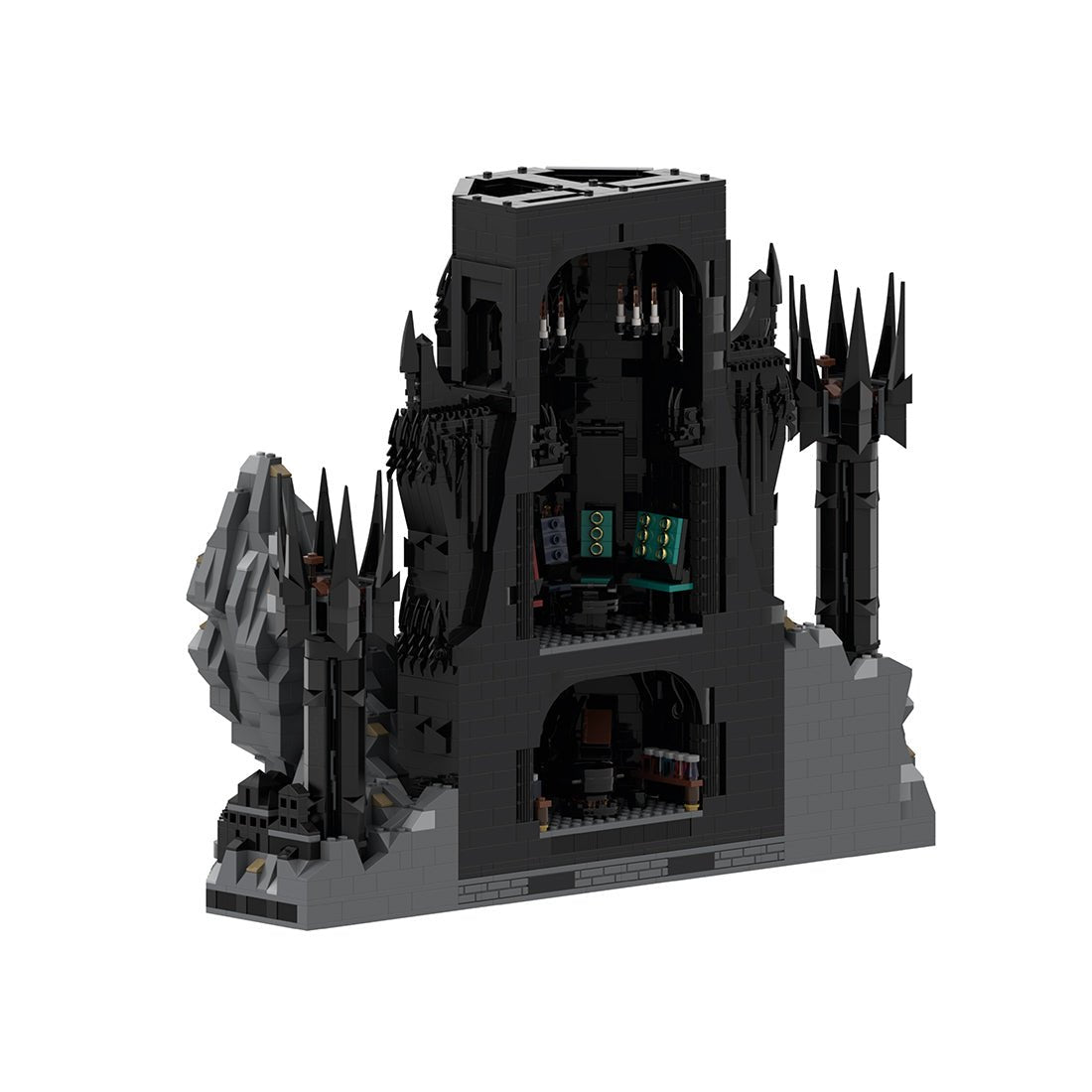 MOC - 157662 UCS Barad - Dur part 4/6 Klemmbausteine - LesDiy - Klemmbausteine