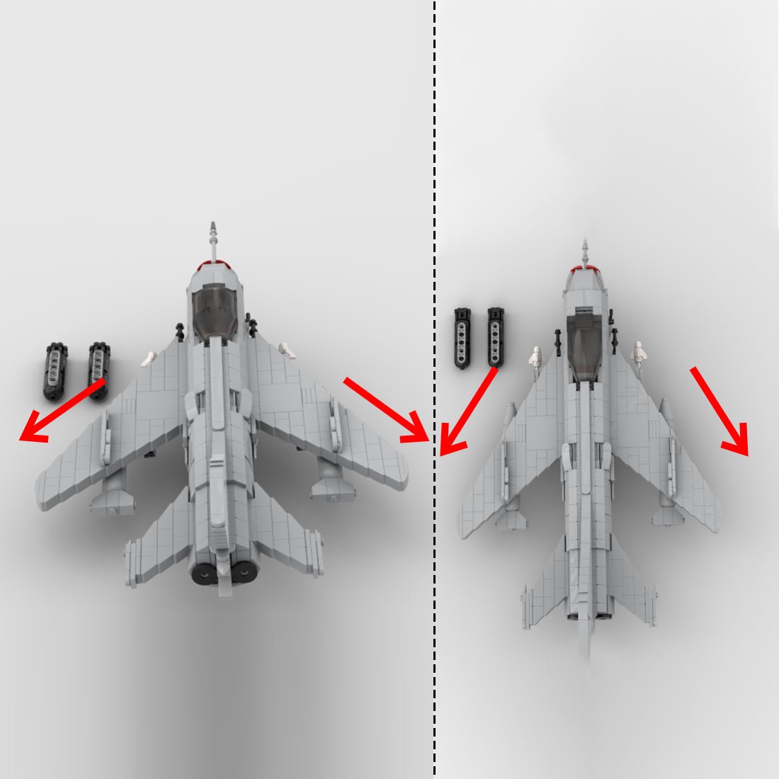 MOC - 159149 Mig 19S Klemmbausteine - LesDiy - Klemmbausteine