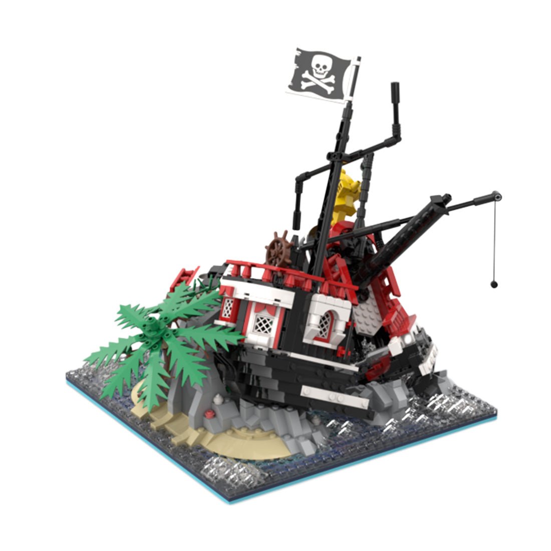 MOC - 159152 Shipwreck Island Remake Klemmbausteine - LesDiy - Klemmbausteine