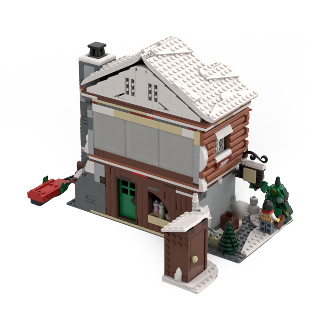 MOC - 160873 Modular Alpine Lodge - Modification of Set 10325 Klemmbausteine - LesDiy - Klemmbausteine