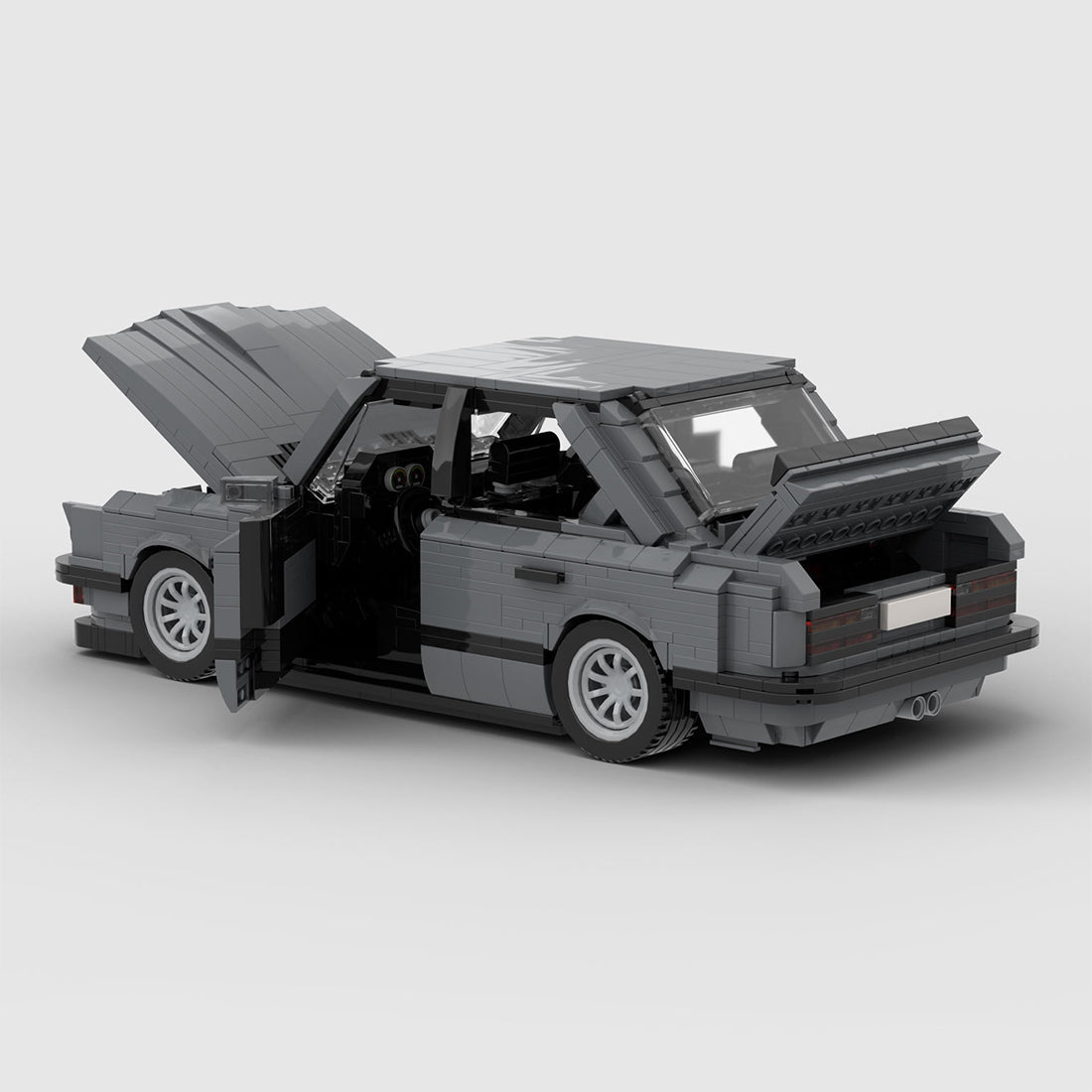 MOC-161114 BMW M5 E28 Dark Bluish Gray Klemmbausteine-LesDiy-Klemmbausteine