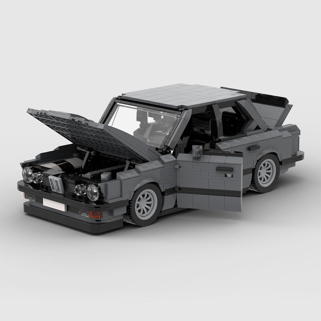 MOC-161114 BMW M5 E28 Dark Bluish Gray Klemmbausteine-LesDiy-Klemmbausteine