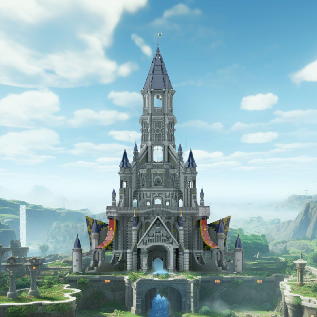 MOC - 161243 Hyrule Castle – Die Legende von Zelda Tränen des Königreichs klemmbausteine - LesDiy - Klemmbausteine