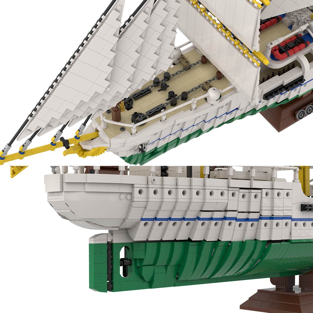 MOC - 162206 Gorch Fock Klemmbausteine - LesDiy - Klemmbausteine
