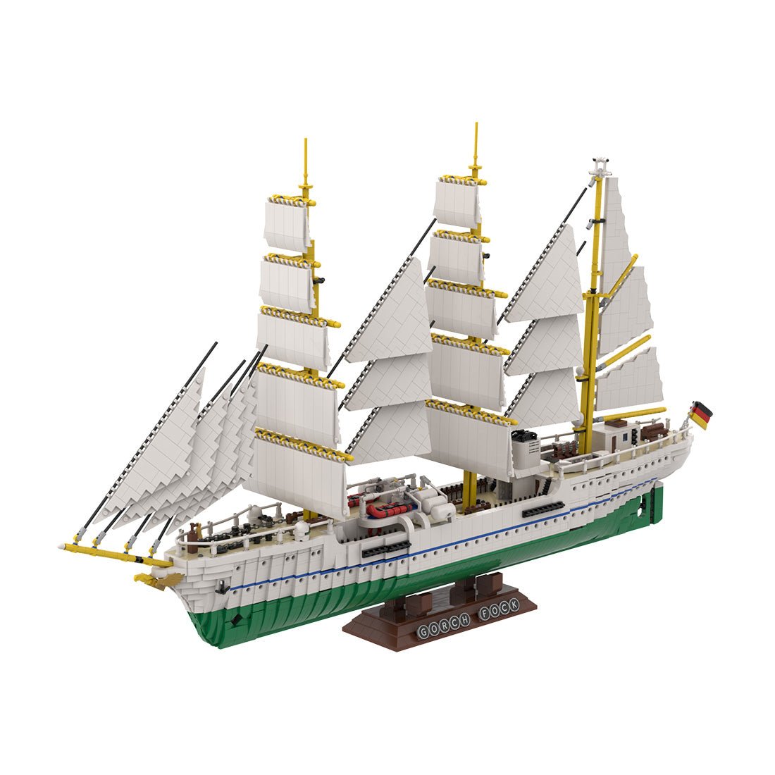 MOC - 162206 Gorch Fock Klemmbausteine - LesDiy - Klemmbausteine