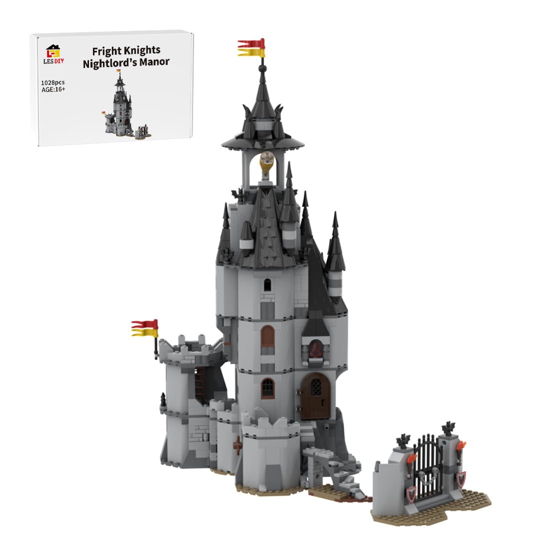 MOC - 163423 Fright Knights Nightlord's Manor Klemmbausteine - LesDiy - Klemmbausteine