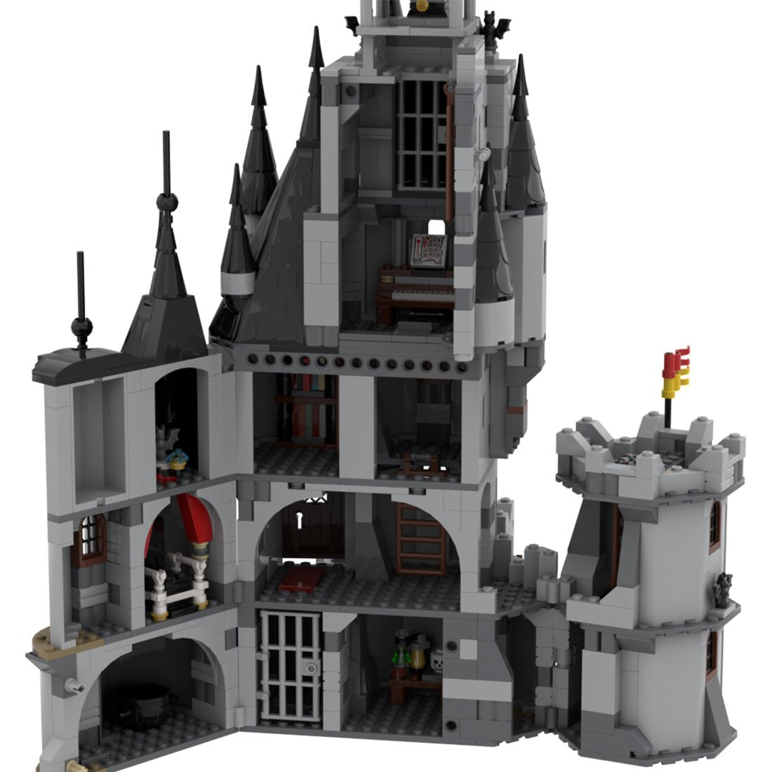 MOC - 163423 Fright Knights Nightlord's Manor Klemmbausteine - LesDiy - Klemmbausteine