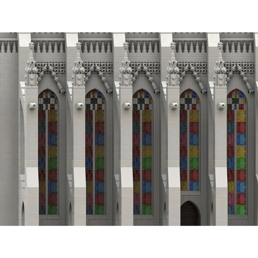 MOC - 165277 Gothic Cathedral Module 3 - Nef Klemmbausteine - LesDiy - Klemmbausteine