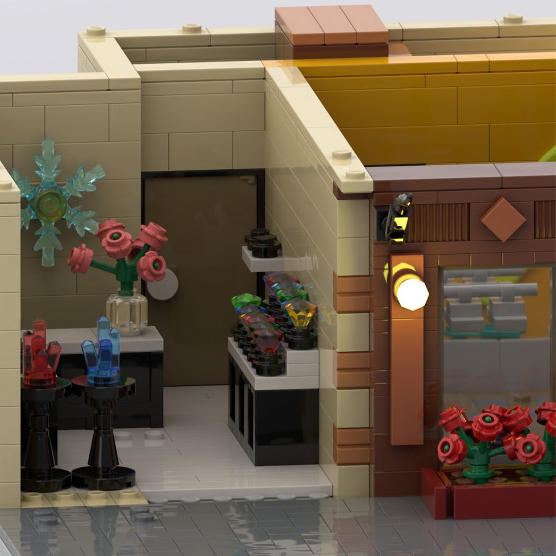 MOC - 165373 New Orleans Hamburger Joint Klemmbausteine - LesDiy - Klemmbausteine