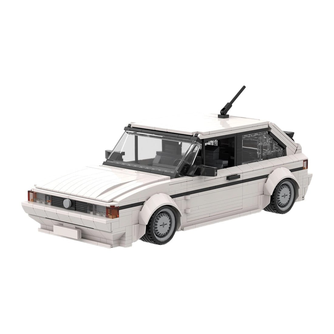 MOC-172054 VW Scirocco GL/GTX White Klemmbausteine-LesDiy-Klemmbausteine