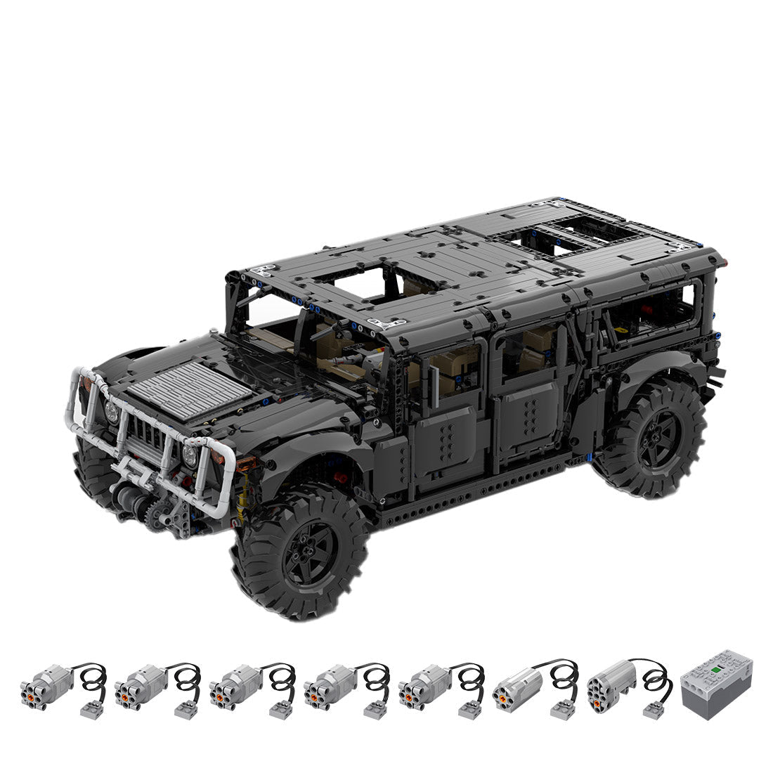 MOC - 174585 Hummer H1 Klemmbausteine - LesDiy - Klemmbausteine