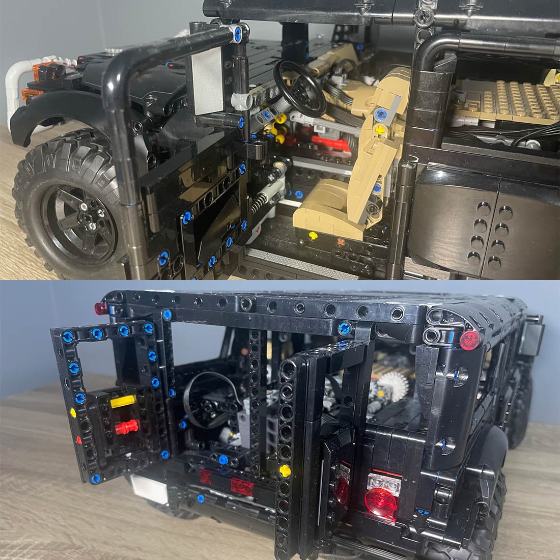 MOC - 174585 Hummer H1 Klemmbausteine - LesDiy - Klemmbausteine