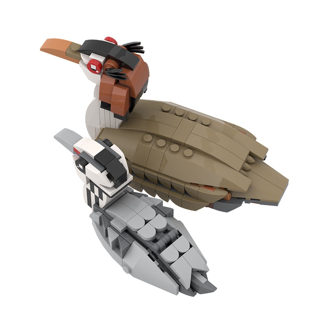 MOC - 175055 Great crested grebe and chick Klemmbausteine - LesDiy - Klemmbausteine