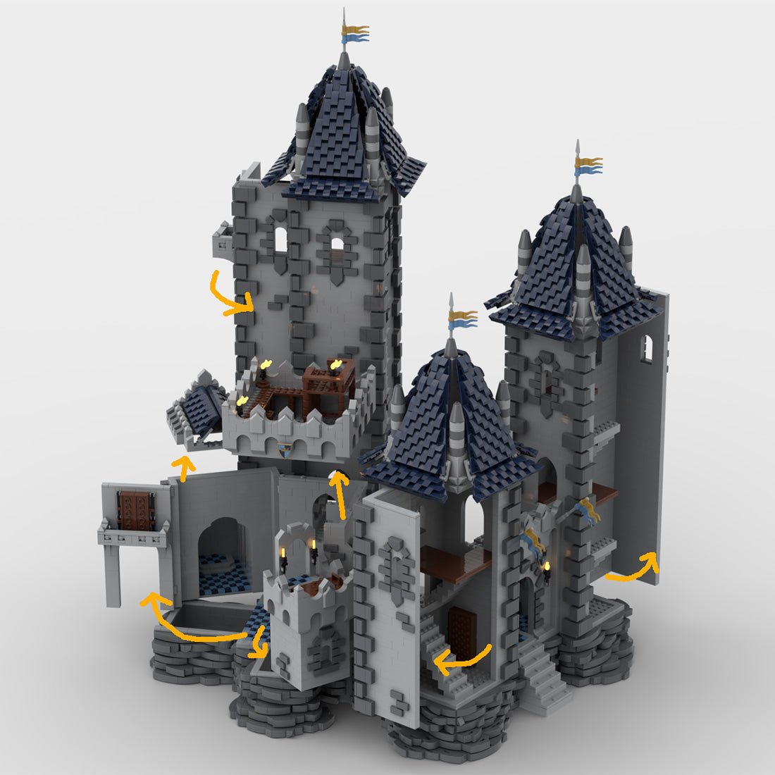 MOC - 176290 Castle de Trois Tours Klemmbausteine - LesDiy - Klemmbausteine