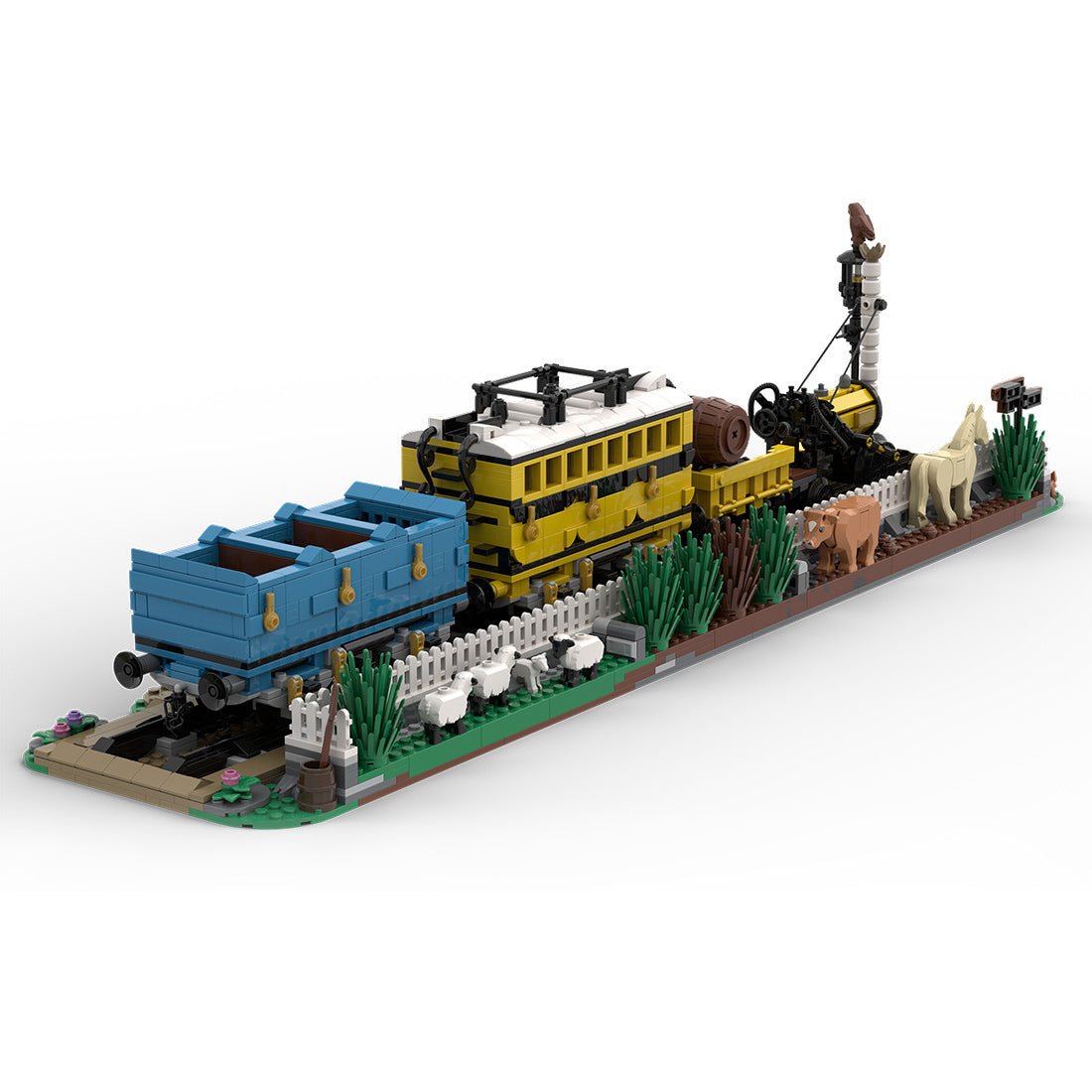 MOC - 176642 Stephenson's Rocket Klemmbausteine - LesDiy - Klemmbausteine