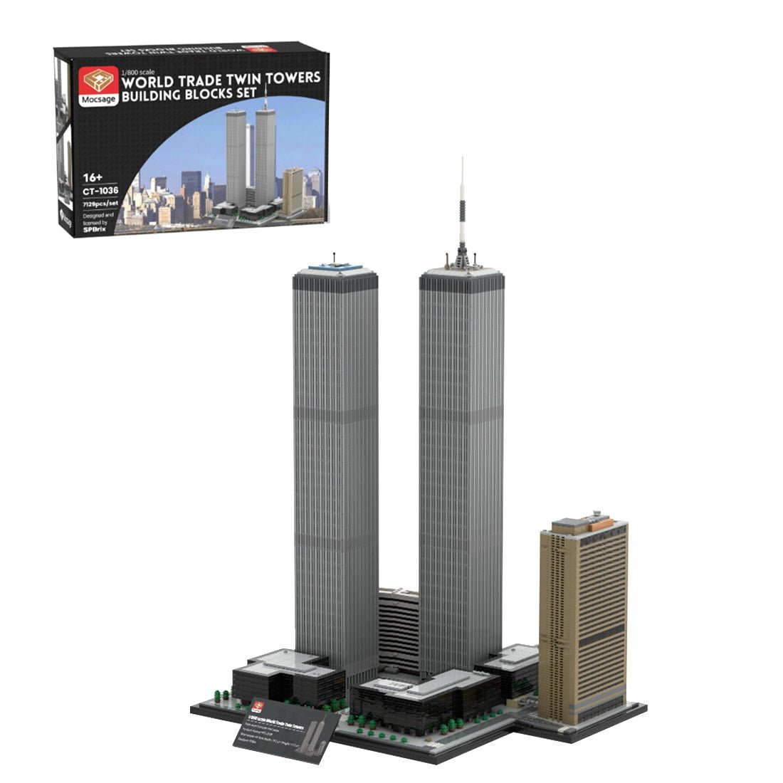MOC - 177998 World Trade Center Complex im Maßstab 1:800 Klemmbausteine - LesDiy - Klemmbausteine
