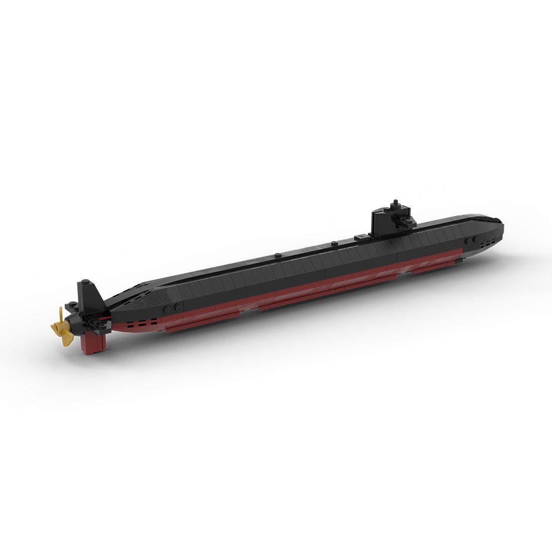 MOC - 178041 Los Angeles Class | Nuclear Submarine - 1:300 Scale Klemmbausteine - LesDiy - Klemmbausteine