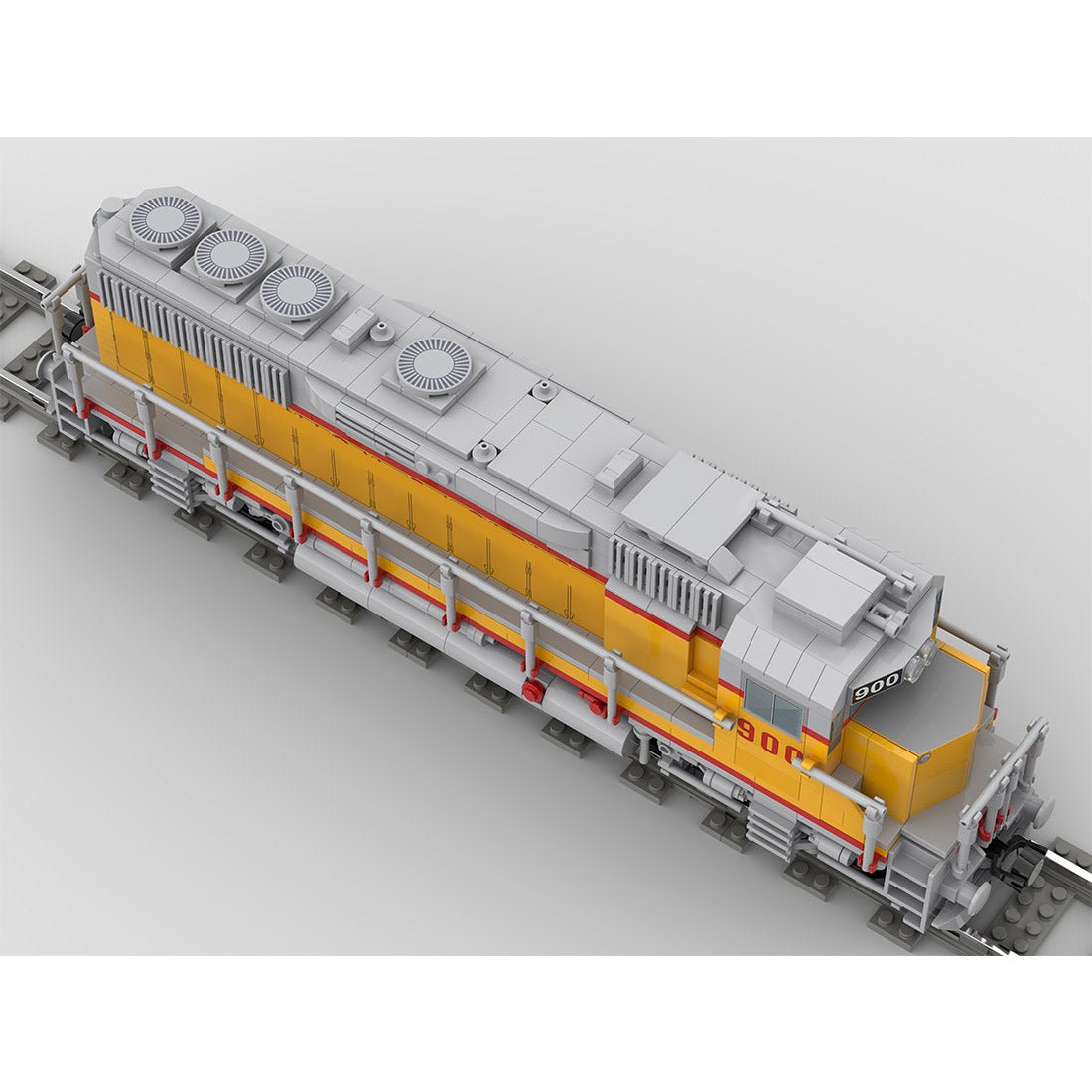 MOC - 180032 Diesel Engine EMD GP40 of Union Pacific Railroad Klemmbausteine - LesDiy - Klemmbausteine