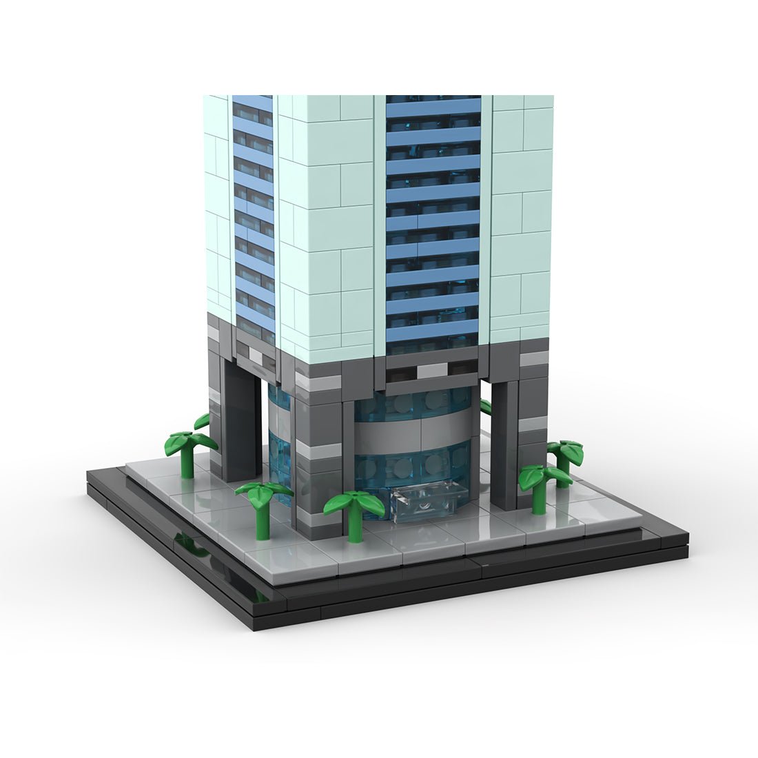 MOC - 181665 CITIC Plaza 1:800 Scale Klemmbausteine - LesDiy - Klemmbausteine