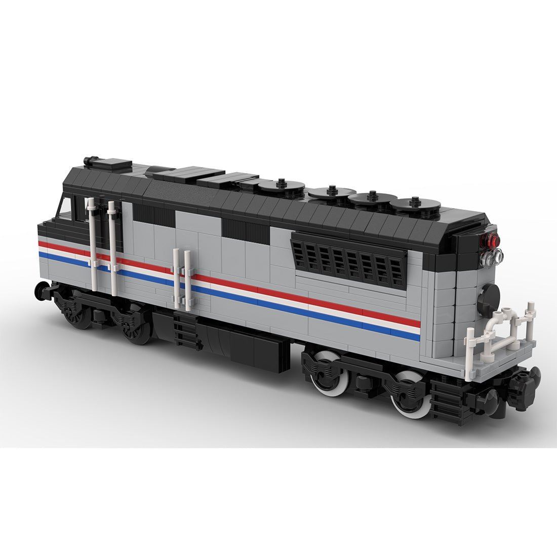 MOC - 182467 Amtrak diesel locomotive with PF control Klemmbausteine - LesDiy - Klemmbausteine