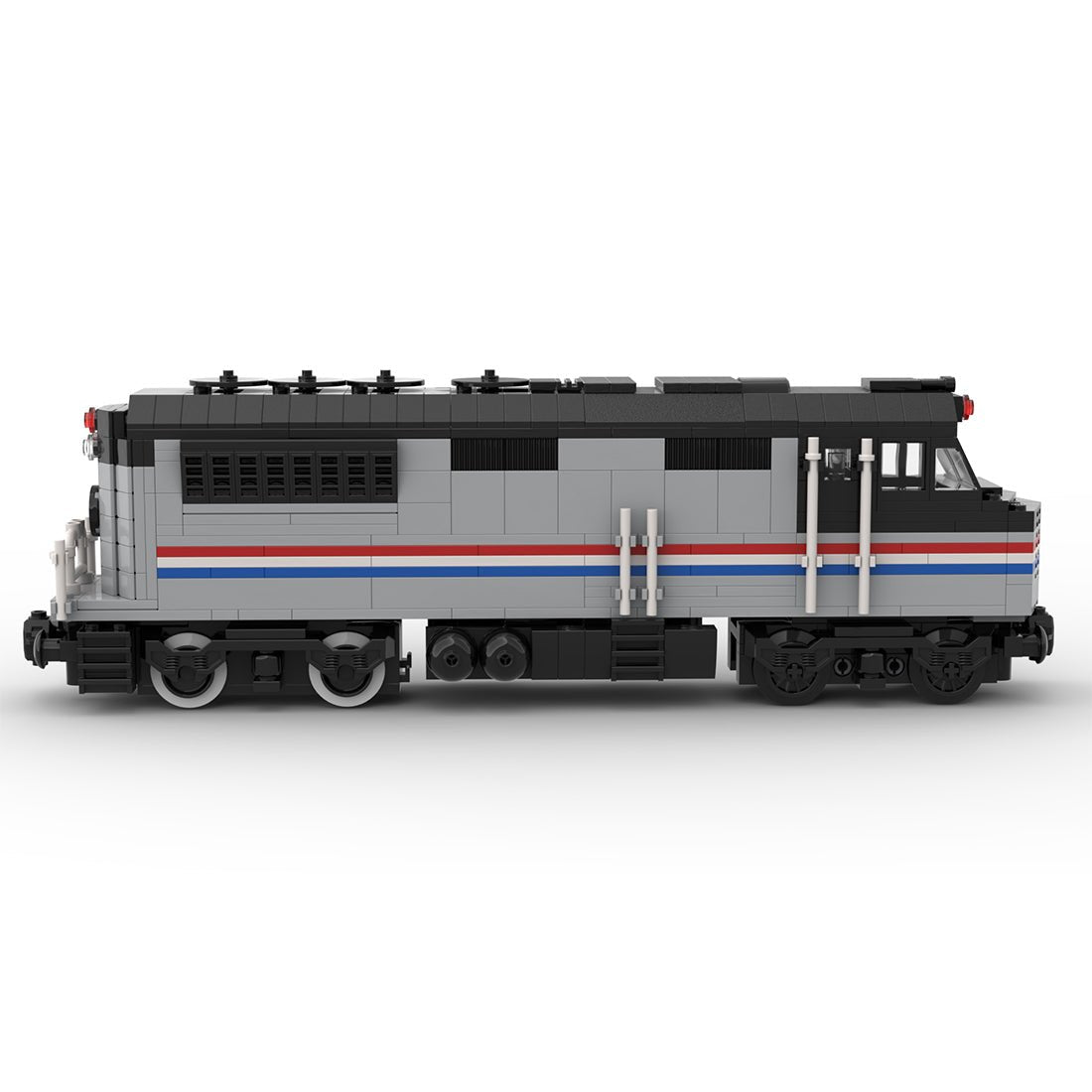 MOC - 182467 Amtrak diesel locomotive with PF control Klemmbausteine - LesDiy - Klemmbausteine