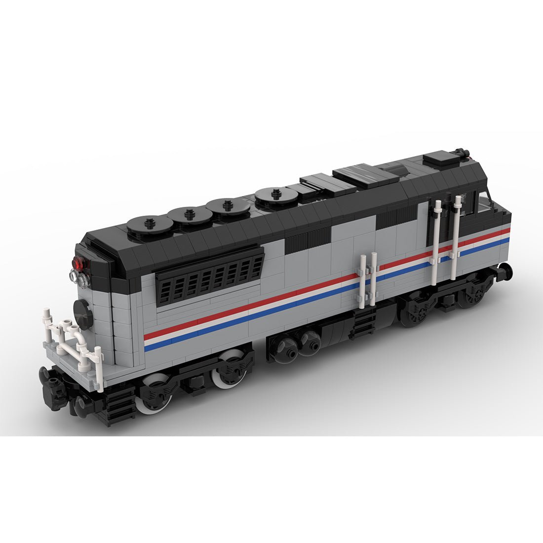 MOC - 182467 Amtrak diesel locomotive with PF control Klemmbausteine - LesDiy - Klemmbausteine