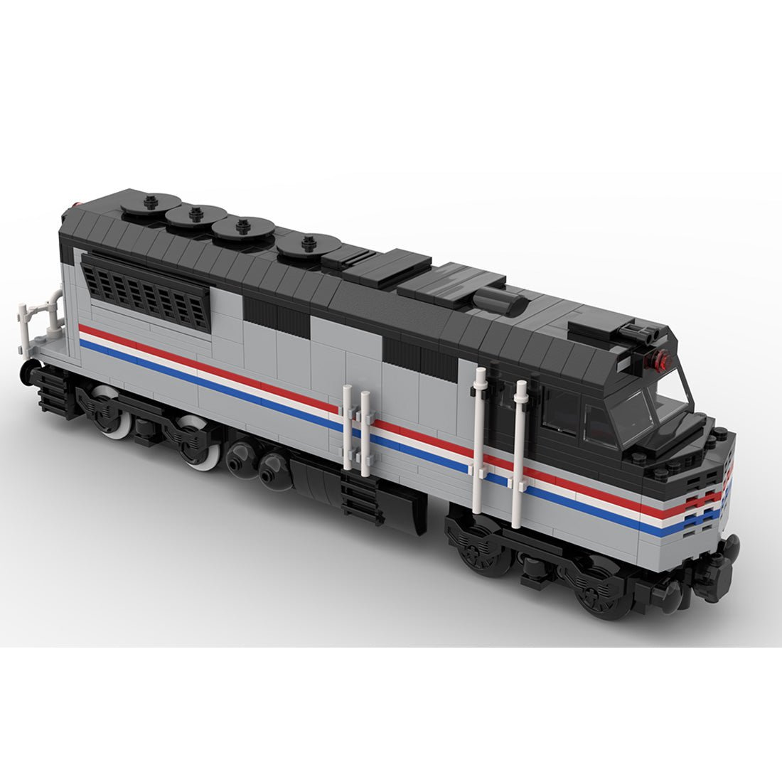 MOC - 182467 Amtrak diesel locomotive with PF control Klemmbausteine - LesDiy - Klemmbausteine