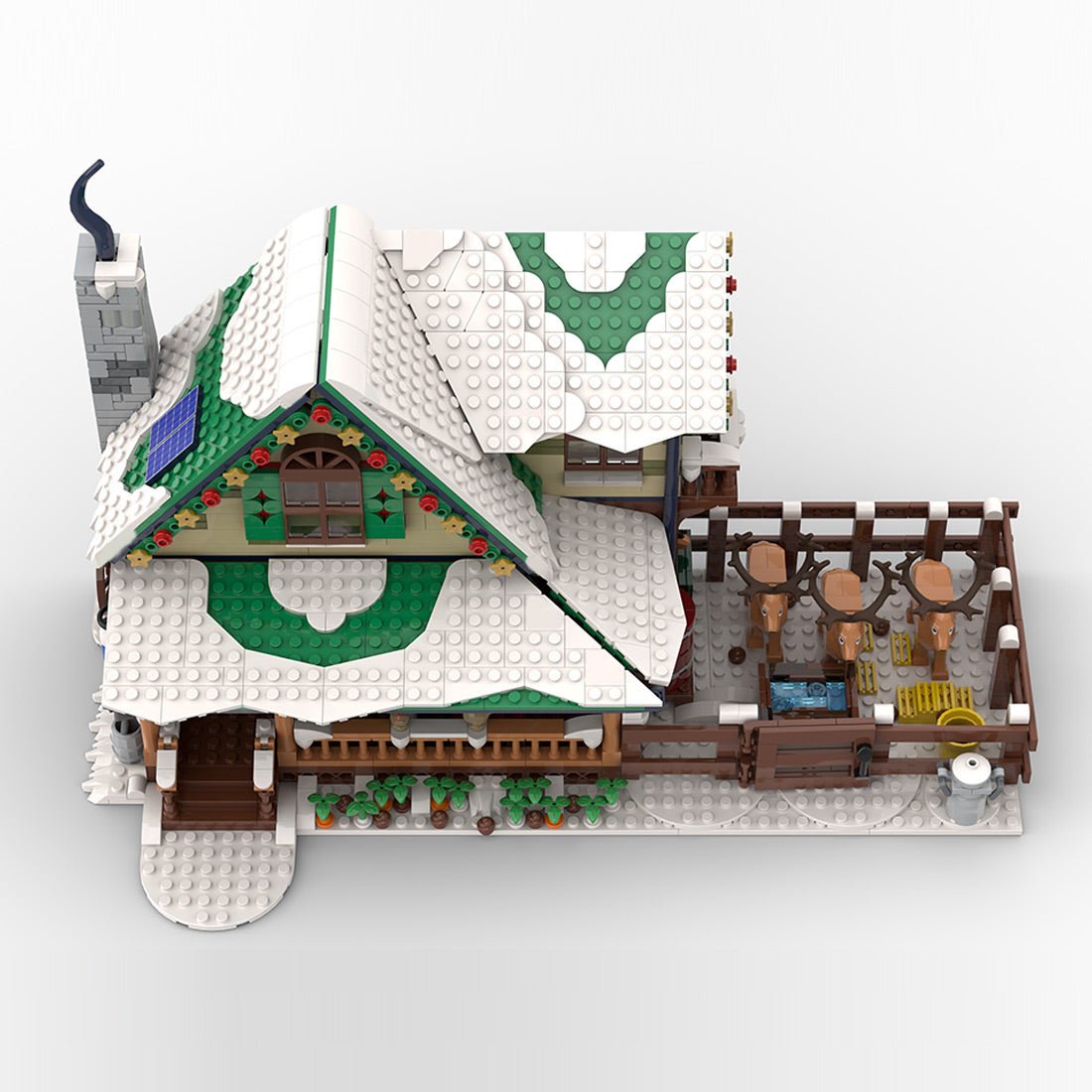 MOC - 183213 Winter Village Reindeer Ranch Klemmbausteine - LesDiy - Klemmbausteine