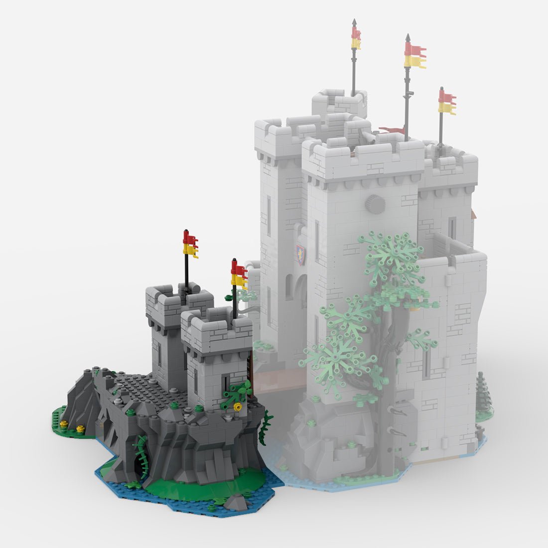 MOC - 183513 Front Towers - 10305 extension Klemmbausteine - LesDiy - Klemmbausteine