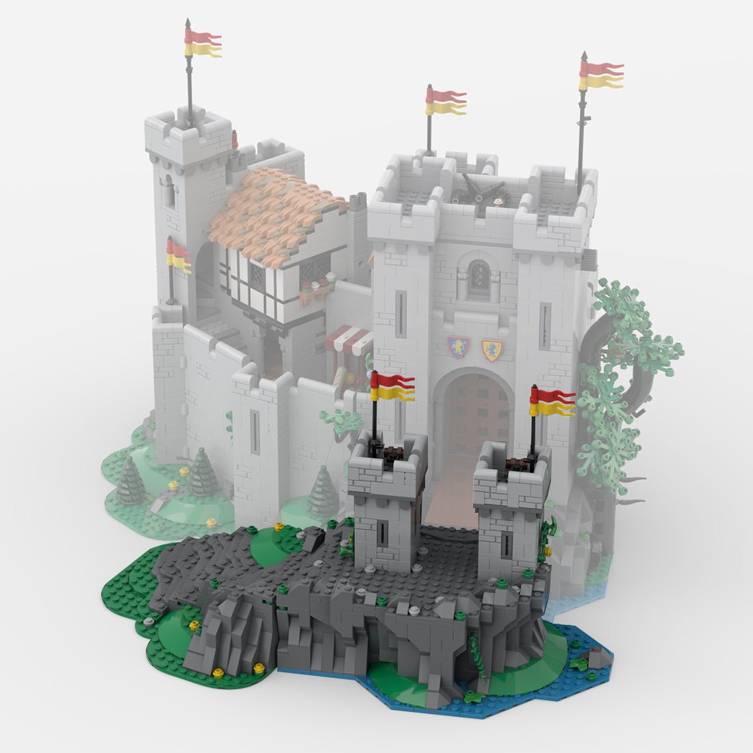 MOC - 183513 Front Towers - 10305 extension Klemmbausteine - LesDiy - Klemmbausteine