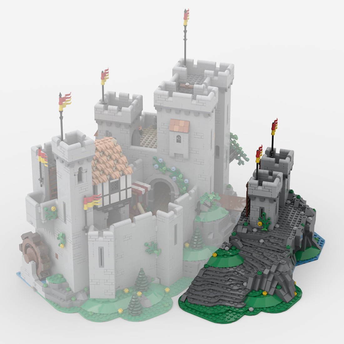 MOC - 183513 Front Towers - 10305 extension Klemmbausteine - LesDiy - Klemmbausteine