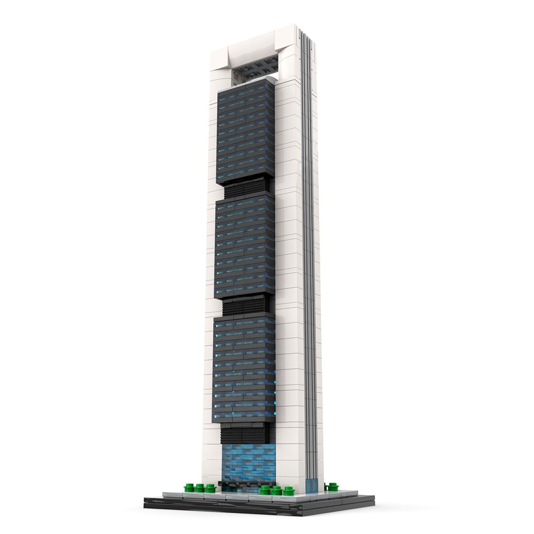MOC - 184706 Torre Cepsa 1:800 Scale (Cepsa Tower) Klemmbausteine - LesDiy - Klemmbausteine