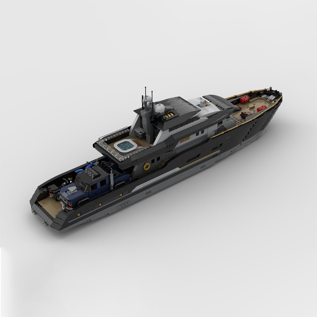MOC - 185307 Explorer's Yacht Klemmbausteine - LesDiy - Klemmbausteine