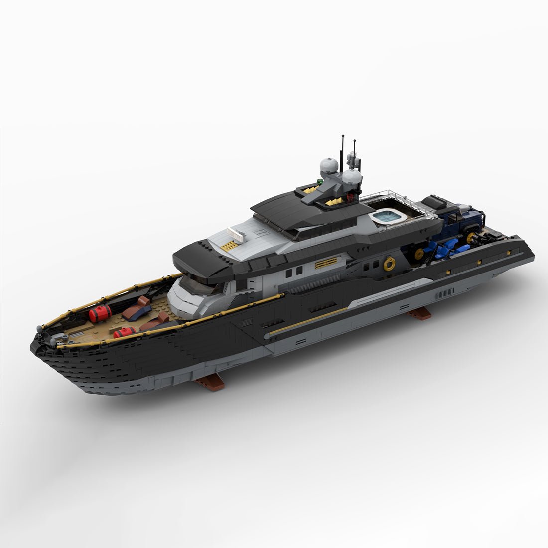 MOC - 185307 Explorer's Yacht Klemmbausteine - LesDiy - Klemmbausteine