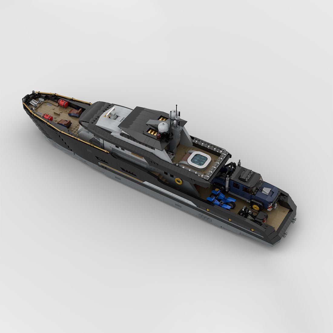 MOC - 185307 Explorer's Yacht Klemmbausteine - LesDiy - Klemmbausteine