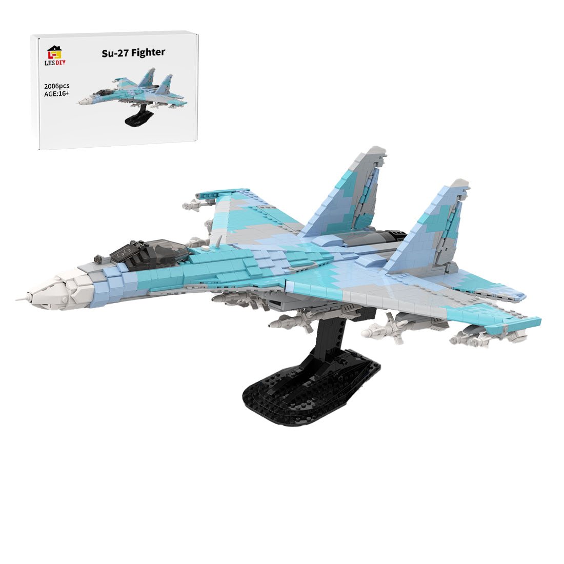 MOC - 186091 Su - 27 Klemmbausteine - LesDiy - Klemmbausteine