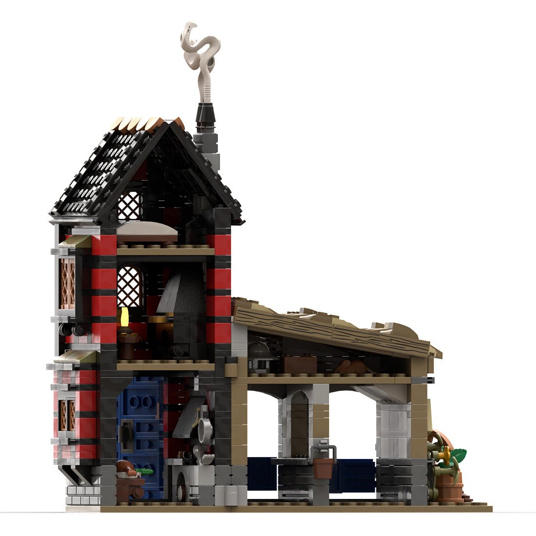 MOC - 186433 Elf's Unexpected Visit Klemmbausteine - LesDiy - Klemmbausteine