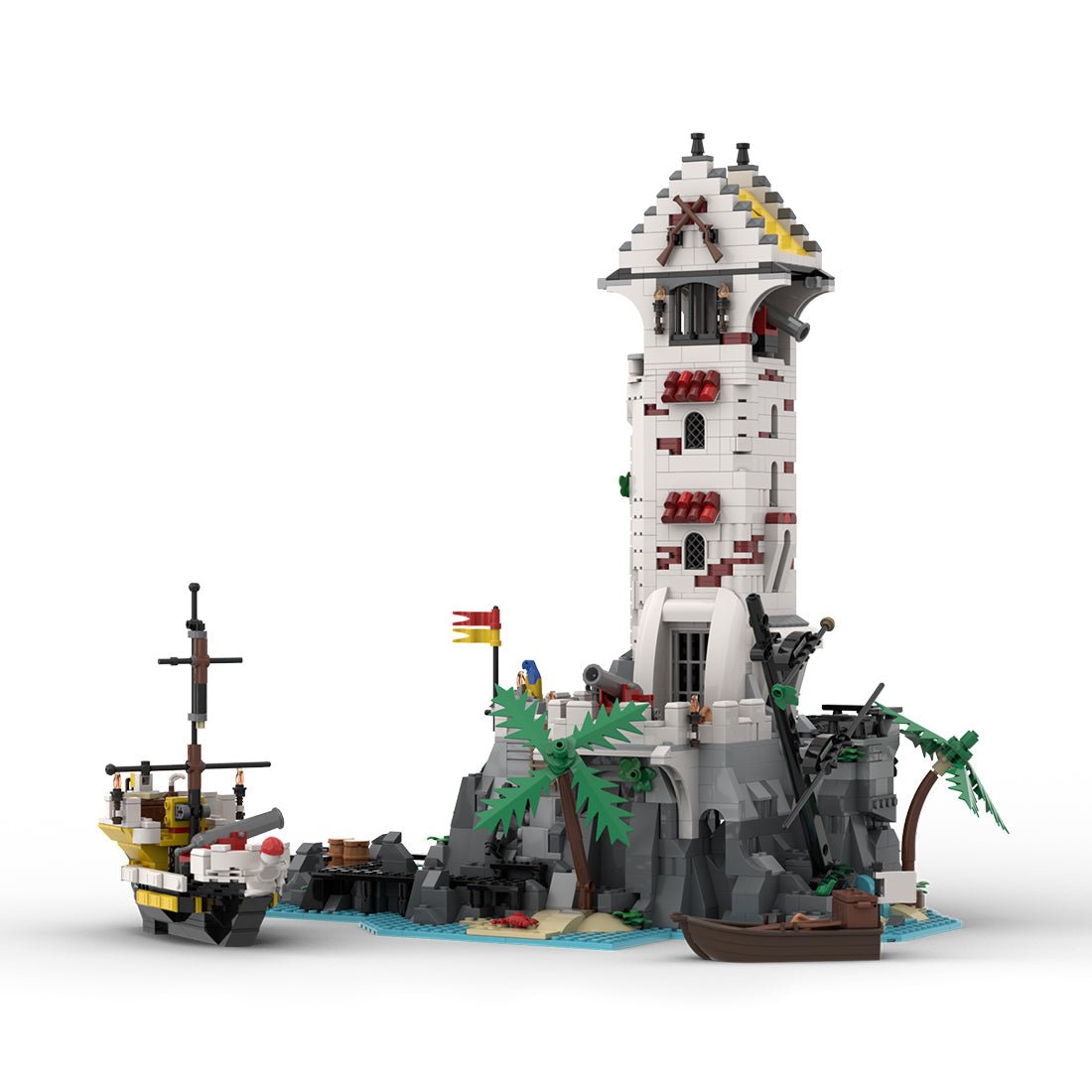 MOC - 186870 Crimson Cove Tower Klemmbausteine - LesDiy - Klemmbausteine