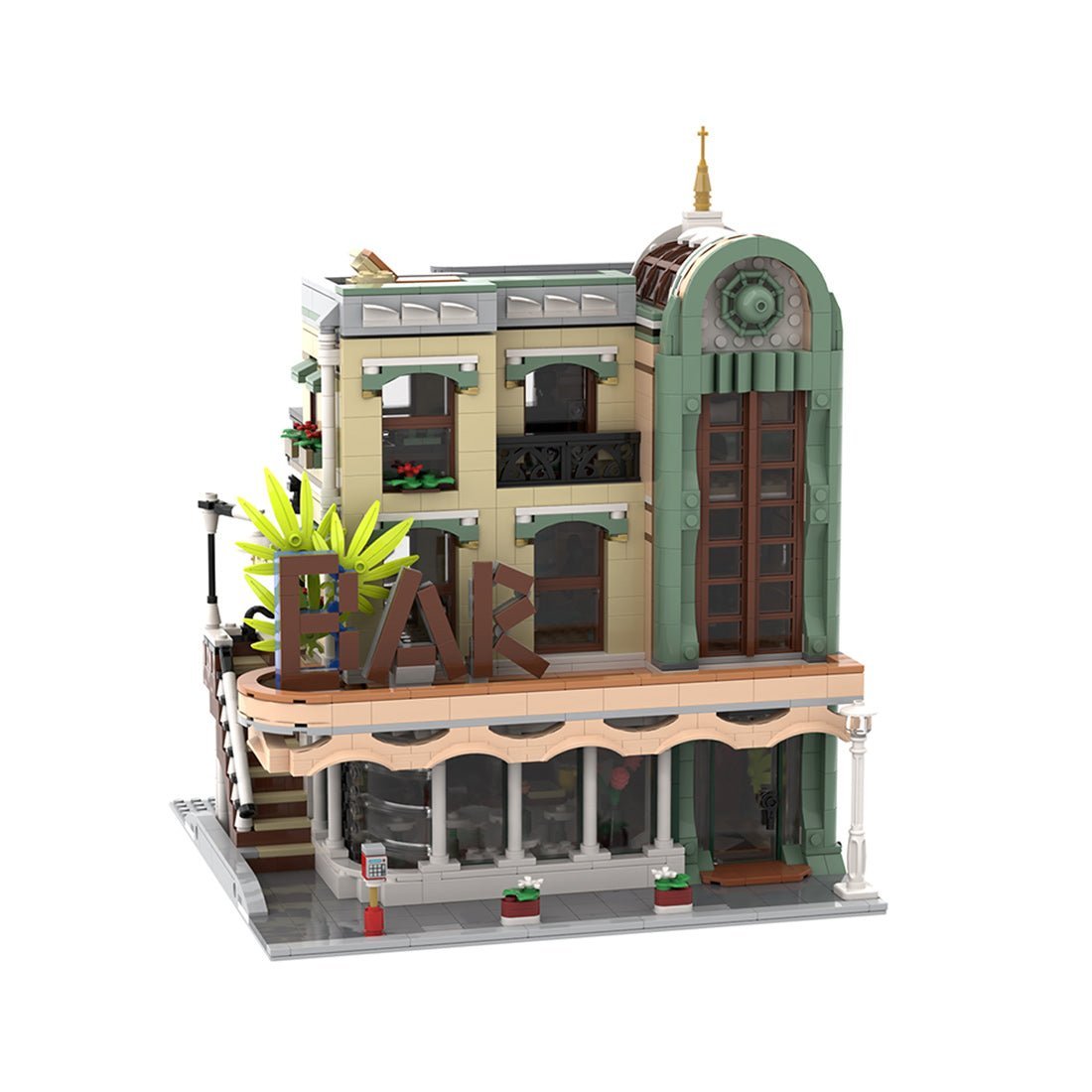MOC - 187660 Downtown Bar Klemmbausteine - LesDiy - Klemmbausteine