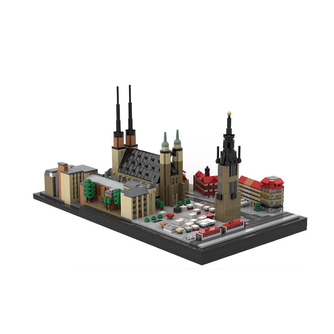 MOC - 188589 City of five towers, Halle (Saale), Germany Klemmbausteine - LesDiy - Klemmbausteine