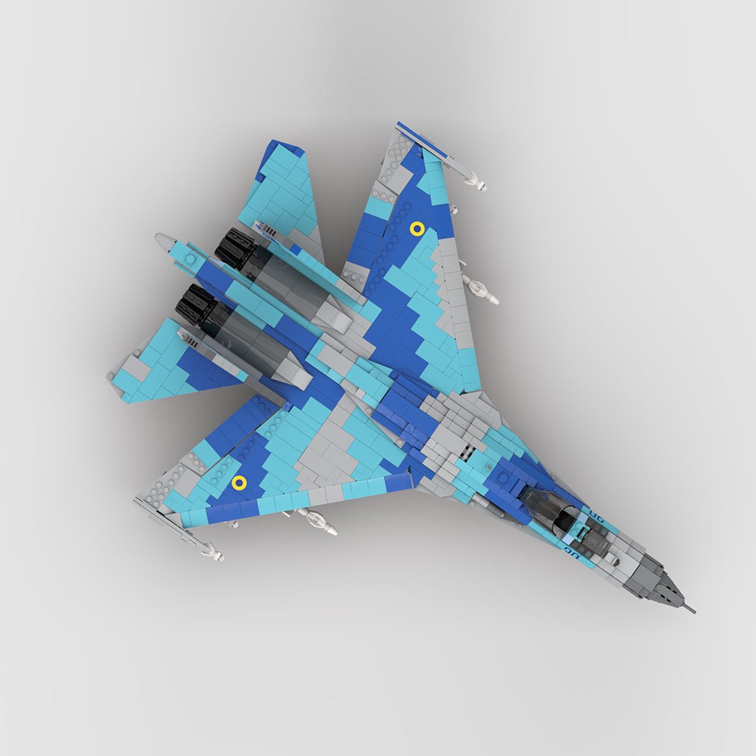 MOC - 190642 Ukrainian Su - 27 Klemmbausteine - LesDiy - Klemmbausteine