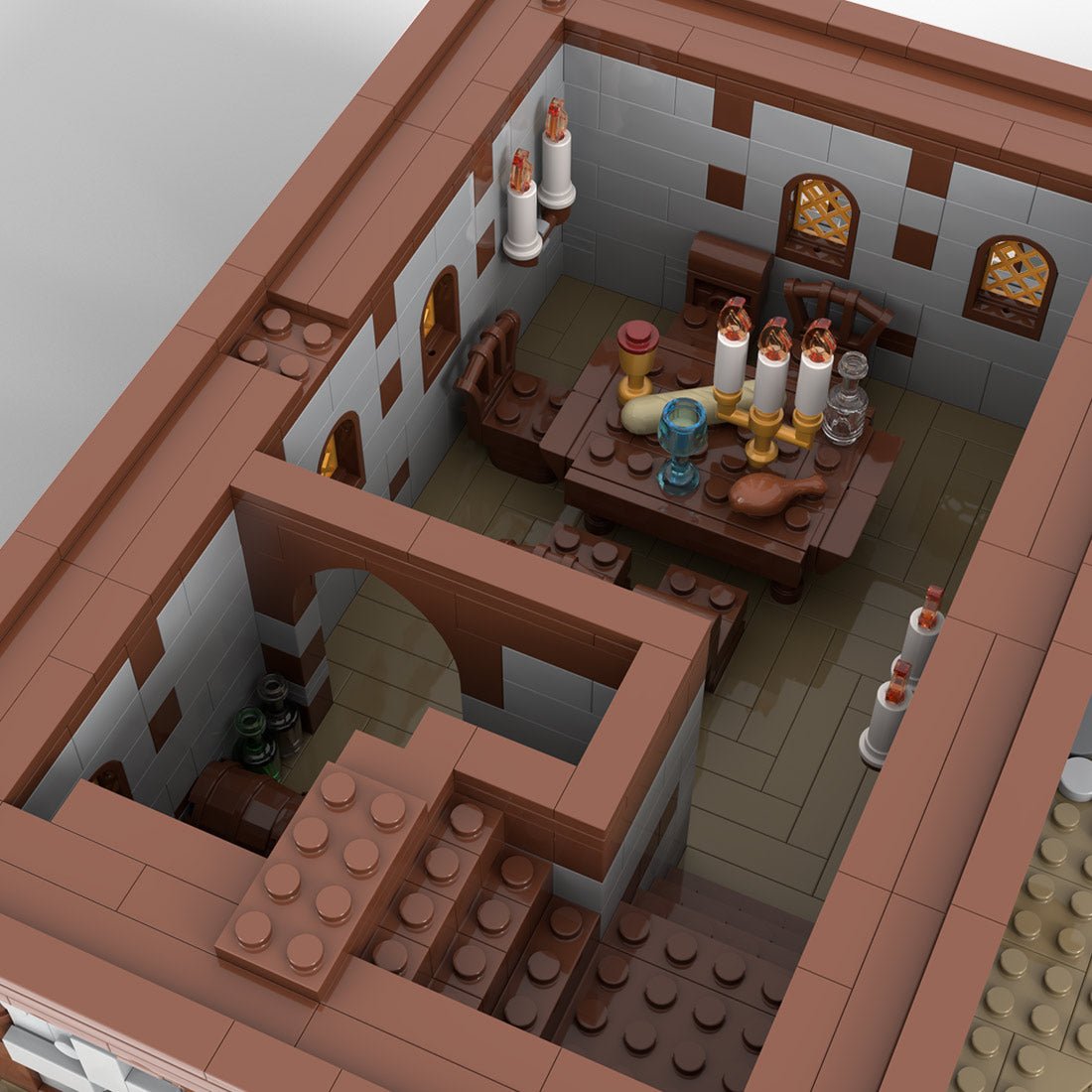 MOC-192313 Medieval inn Klemmbausteine-LesDiy-Klemmbausteine