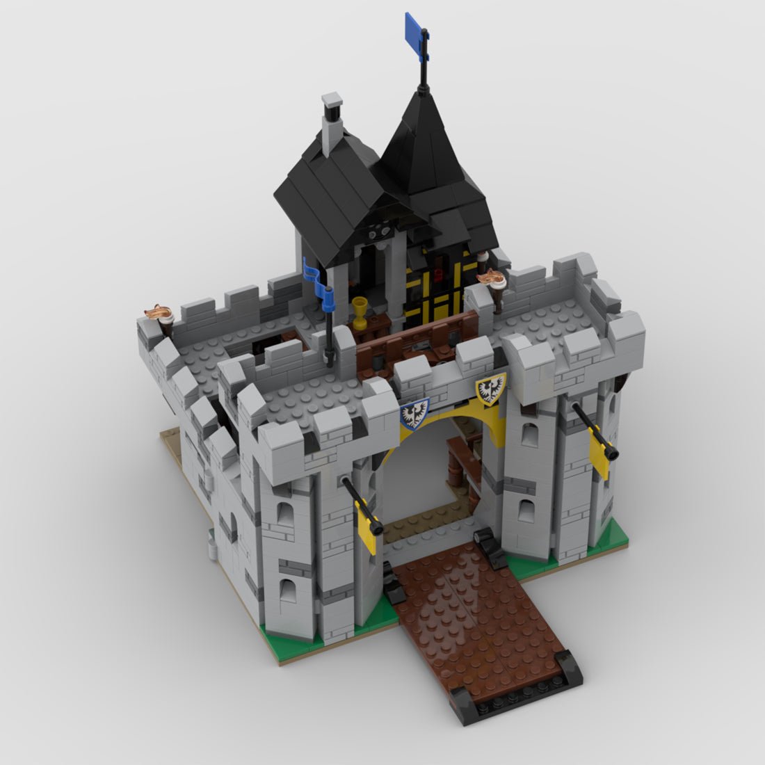MOC - 194959 Black Falcons Fortress Klemmbausteine - LesDiy - Klemmbausteine