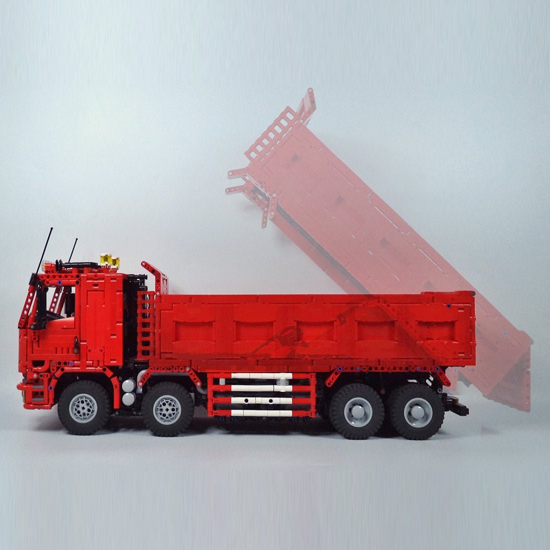MOC - 198225 Technic RC Pneumatic Dump Truck (2.4GHz) Klemmbausteine - LesDiy - Klemmbausteine