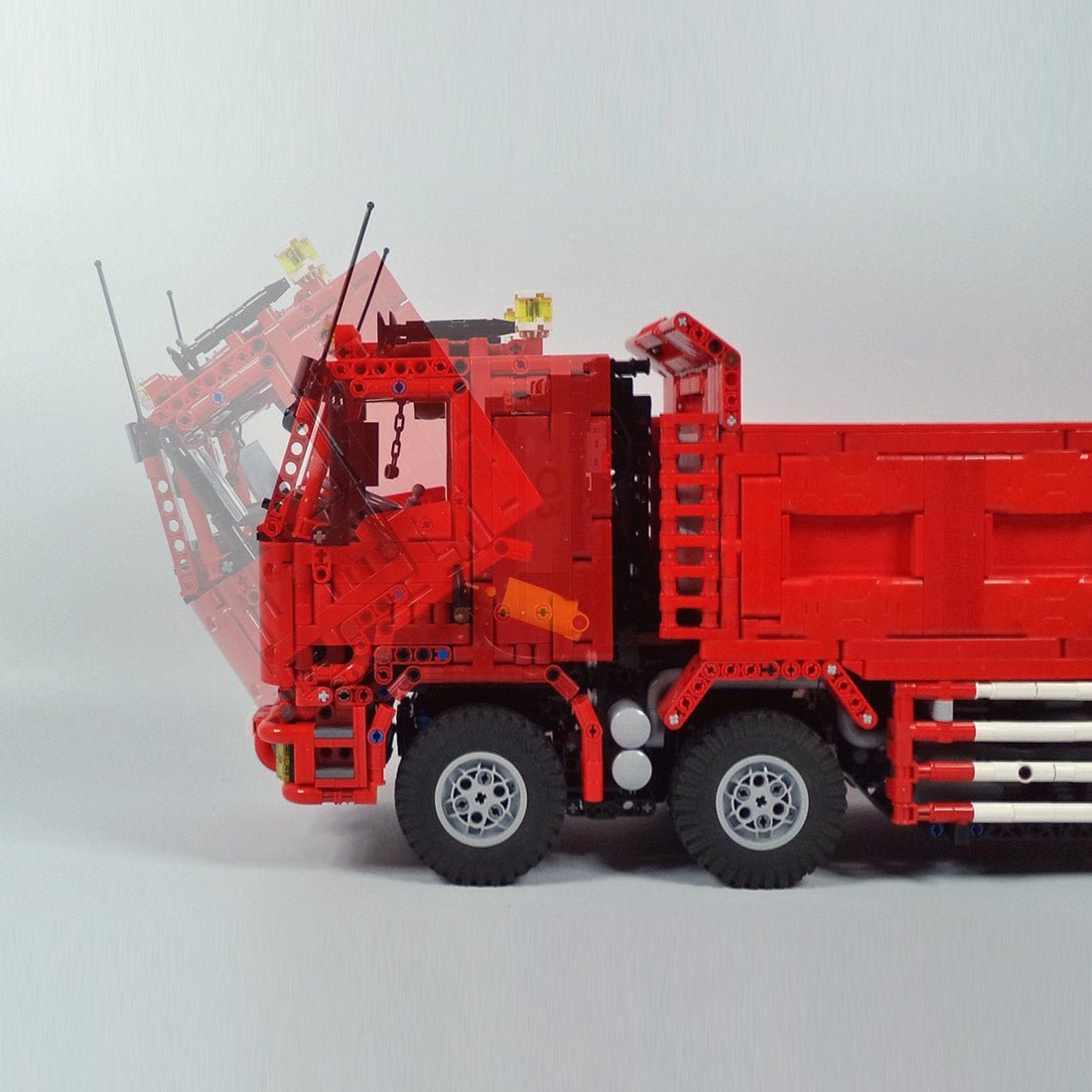 MOC - 198225 Technic RC Pneumatic Dump Truck (2.4GHz) Klemmbausteine - LesDiy - Klemmbausteine