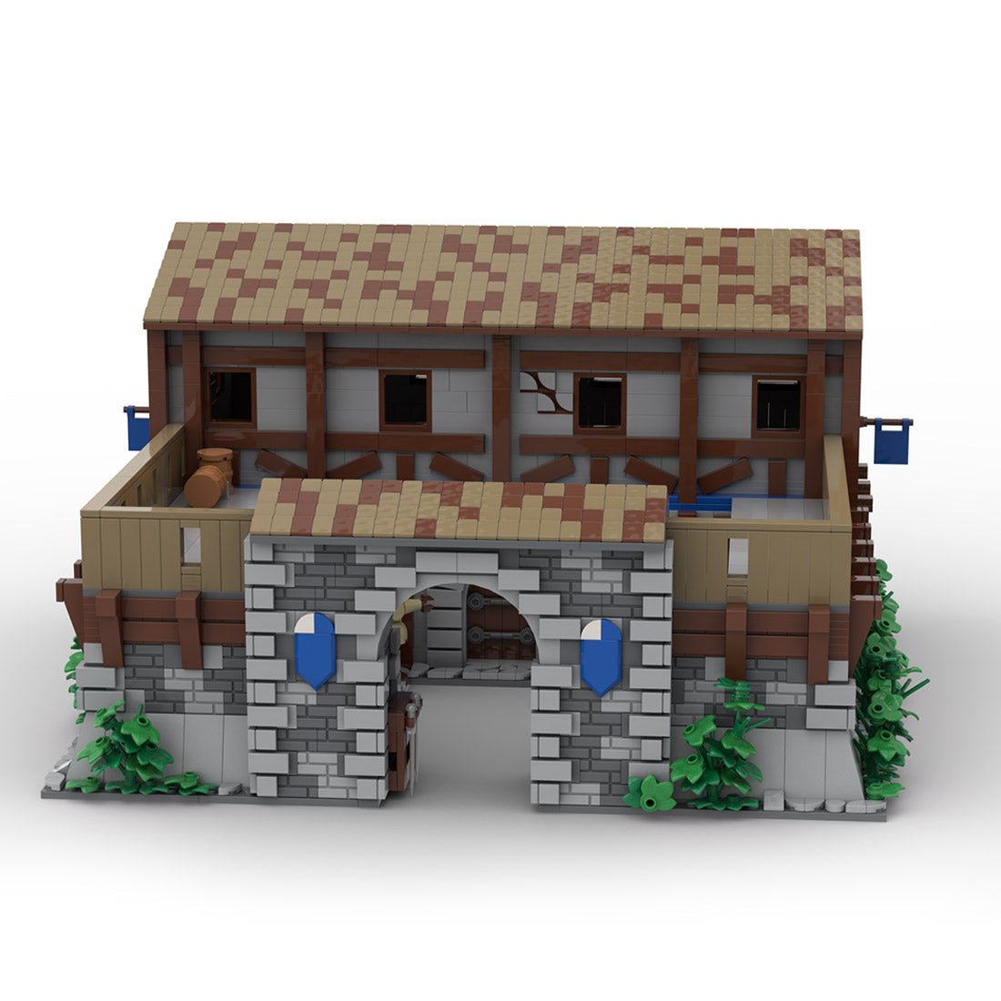 MOC - 198750 Age of Empires - Barracks (Western European) Klemmbausteine - LesDiy - Klemmbausteine