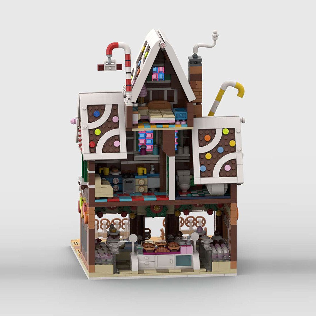 MOC - 199764 Winter village pastry shop Klemmbausteine - LesDiy - Klemmbausteine